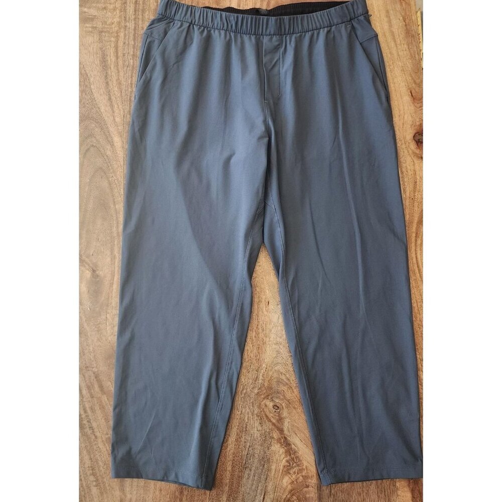Lululemon Pants Mens XL Gray Jogger Tech Stretch Drawstring Zip Pocket LM5APMS